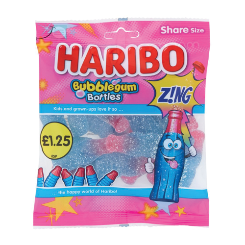Haribo Bubblegum Bottles &Atilde;&Acirc;&pound;1.25 PMP 12x160g
