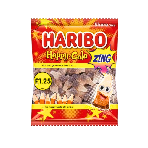 Haribo Happy Cola Zing 12x140g PMP &Acirc;&pound;1.25