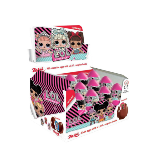 DISCONTINUED JB LOL Choc Surprise Eggs 24 Count