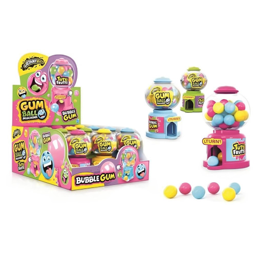 Johny Bee Mini Gumball Machine 12 Count
