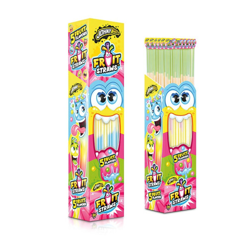 Johny Bee Fruit Sherbet Straws 90x12g