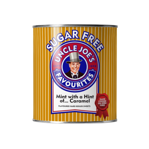 Uncle Joes Mint With a Hint Of&acirc;&brvbar;Caramel - SUGAR FREE Tin