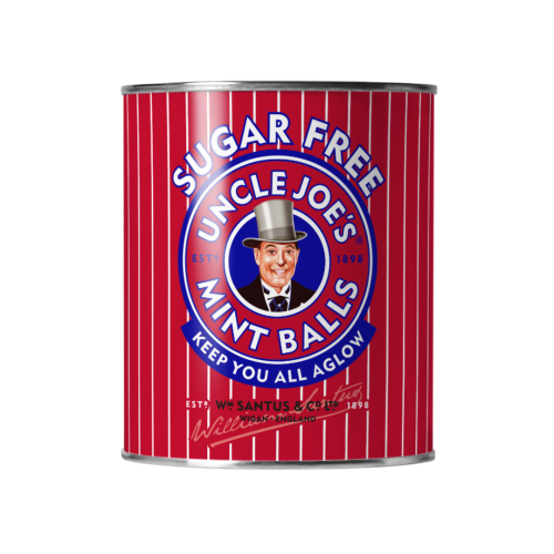 Uncle Joes Mintballs Sugar Free 120G Tin