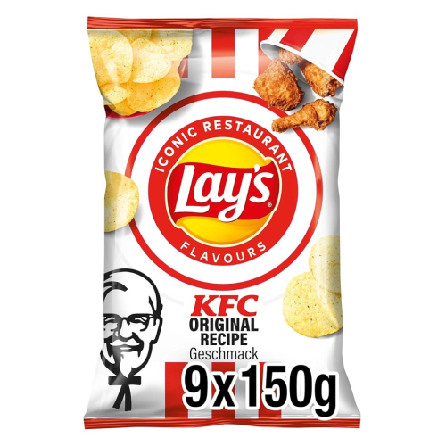 Kentucky Fried Chicken Crisps 9x150g