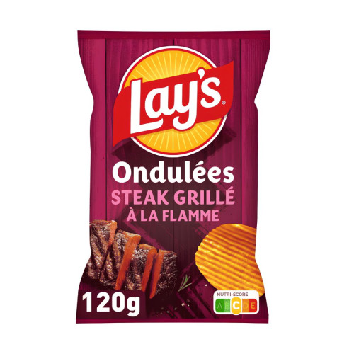 Lays Steak Crisps 16x120g