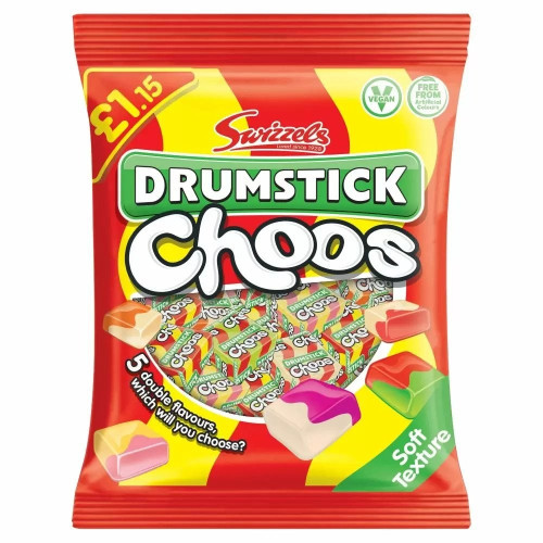 Swizzels Drumsticks Choos &Atilde;&Acirc;&pound;1.15 PMP 12x115g