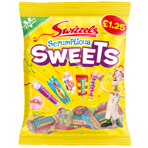 Swizzels Scrumptious Sweets &Acirc;&pound;1.25 PMP 12x134g