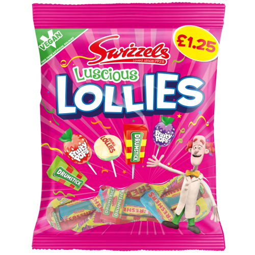 Swizzels Luscious Lollies &Atilde;&Acirc;&pound;1.25 PMP 12x132g