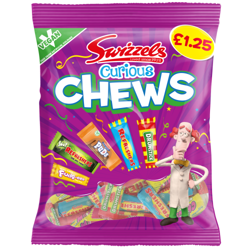 Swizzels Curious Chews &Atilde;&Acirc;&pound;1.25 PMP 12x135g