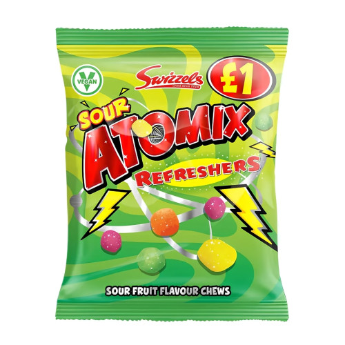 Swizzels Atomix Refreshers PMP &Acirc;&pound;1 12x100g