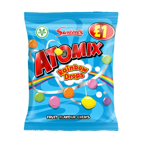 Swizzels Atomix Rainbow Drops PMP &Acirc;&pound;1 12x100g
