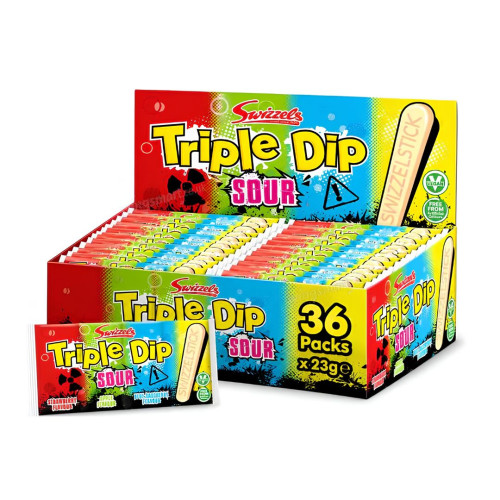 Swizzels Triple Dip Sour 36 Count