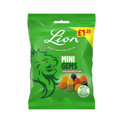 Lion Mini Gems PMP &Acirc;&pound;1.25 12x130g