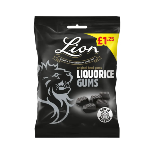 Lion Liquorice Gums PMP &Acirc;&pound;1.25 12x130g