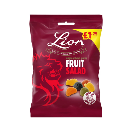 Lion Fruit Salad Gums PMP &Acirc;&pound;1.25 12 x130g