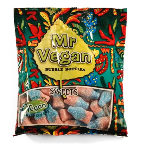 Mr Vegan Sour Bubble Bottles 12x120g