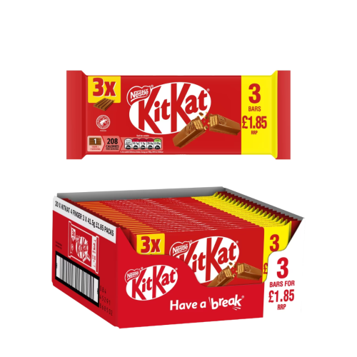 Nestle Kit Kat 4 Finger Multipack 20x(3x41.5g) &Acirc;&pound;1.85 PMP
