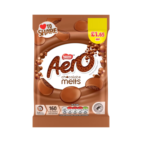 Nestle Aero Melts Share Bag 12x80g &Acirc;&pound;1.65 PMP