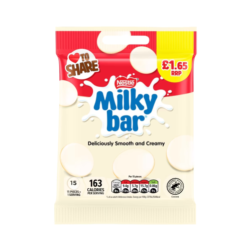 Nestle Milkybar Giant Buttons Share Bag 12x85g &Acirc;&pound;1.65 PMP