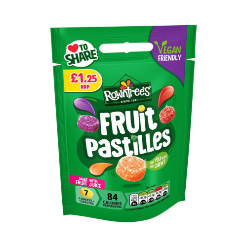 Nestle Rowntrees Fruit Pastilles PMP &Acirc;&pound;1.25 10x114g