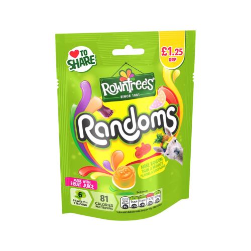 Nestle Rowntrees Randoms PMP &Acirc;&pound;1.25 10x120g