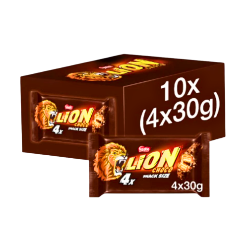 Nestle Lion Milk Chocolate Bar 10 x (4 x 30g)