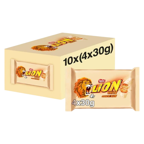 Nestle Lion White Chocolate Bar 10 x (4 x 30g)