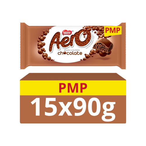Nestle Aero Milk Chocolate Sharing Bar 15x90g &Acirc;&pound;1.65 PMP