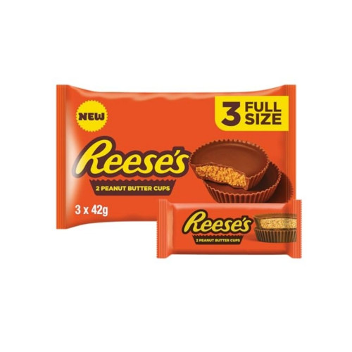 Reeses Peanut Butter 2 Cup 3 Pack 16x126g