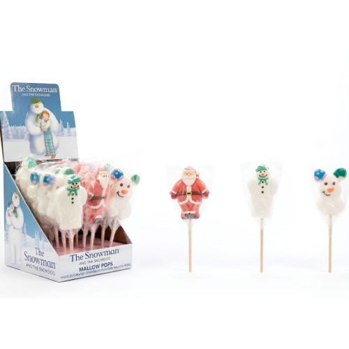 Rose Snowman and Snowdog Mallow Kebab Pop 24x40g