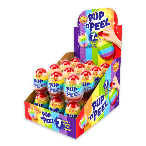 Pop N Peel Gummy Egg 24x85g