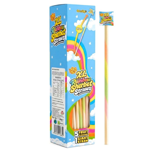 Candy Castle Giant Sherbet Straws 90x12