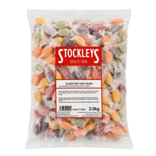 Stockleys Sug Free Fruit Drops 2Kg