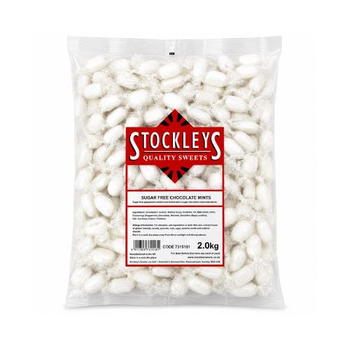 Stockleys Sug Free Chocolate Mints 2Kg