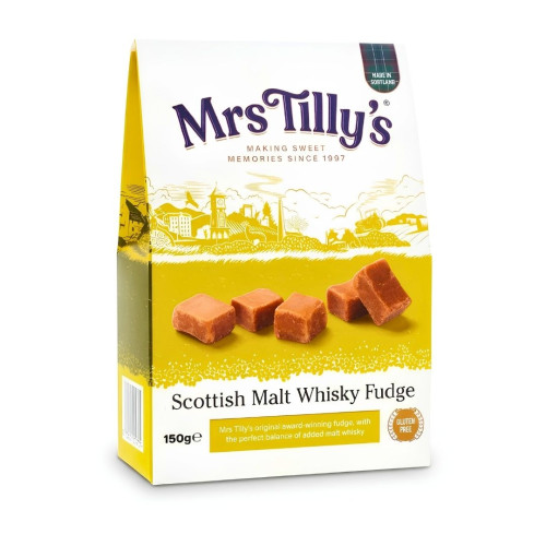 Mrs Tilly's Malt Wisky Fudge 6 x 150g
