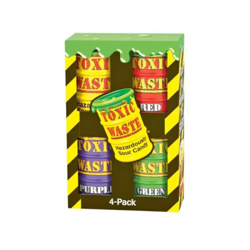Toxic Waste Assorted Pack 4x42g