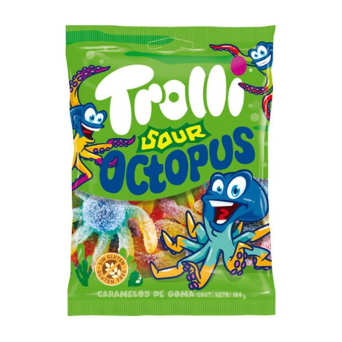 Trolli Sour Octopus Bags 12x100g