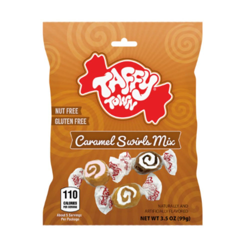 Taffy Town Caramel Swirls Salt Water Taffy 12x99g