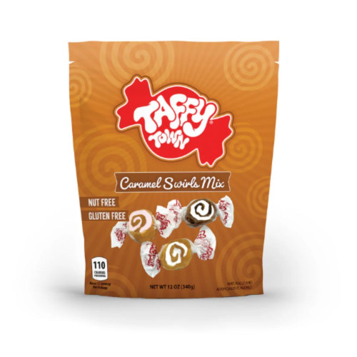 Taffy Town Caramel Swirls Taffy Pouch 8x340g