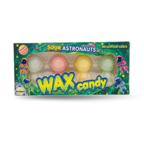 Nubbee Wax Sour Candy Astronauts 12x24g