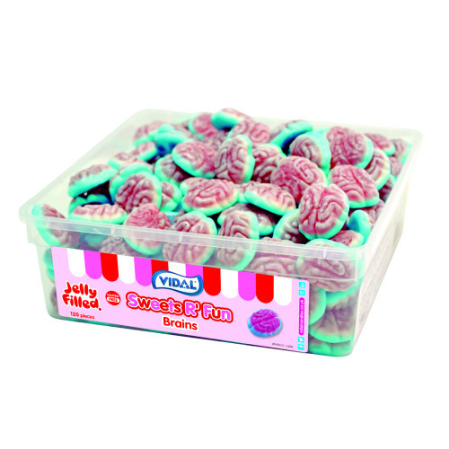 Vidal Jelly Fillled Brains 120 Count
