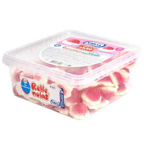 Vidal Jelly Fill Strawberries & Cream Tub (75 Count)