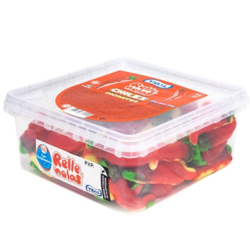 Vidal Jelly Fill Hot Chilli Tub (75 Count)