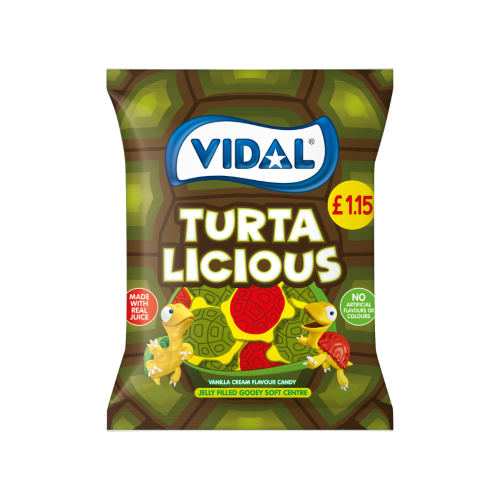 Vidal Jelly Fill Turtles PMP &Acirc;&pound;1.15 10x140g