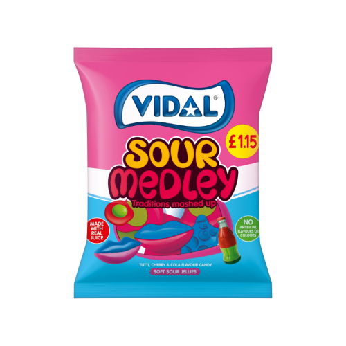 Vidal Sour Medley PMP &Acirc;&pound;1.15 10x140g