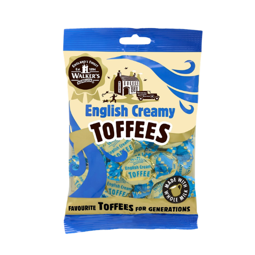 Walkers English Creamy Toffee Pre Pack 12x150g