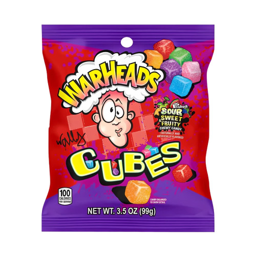 Warheads Chewy Cubes 12x99g