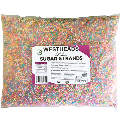 Westheads Sugar Strands 3kg