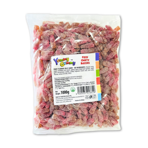 Yummy Gummy Fizzy Cherry Cola Bottle 1kg