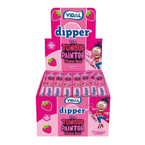 Vidal Dipper Strawberry Bars 100 Count